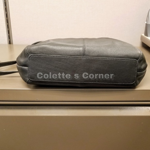 Coach Black Soho Pleated Leather Convertible Crossbody or Shoulder Bag - Picture 5 of 8